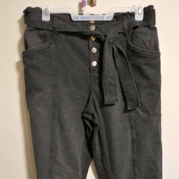 Time And Tru womens paperbag jeans denim black size XXL 20 W-359 - Picture 1 of 3